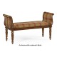 Neo-classical Walnut Bench