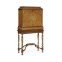 Walnut & Seaweed Collectors Cabinet