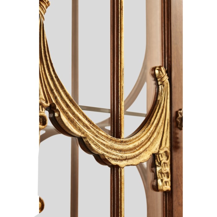Narrow Satinwood Display Cabinet