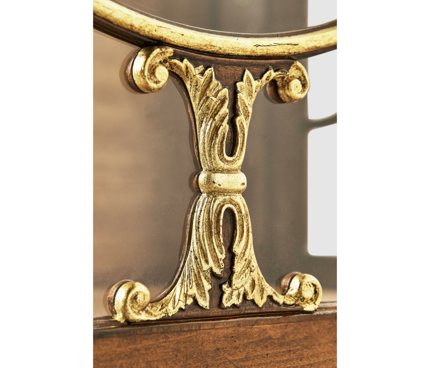 Narrow Satinwood Display Cabinet