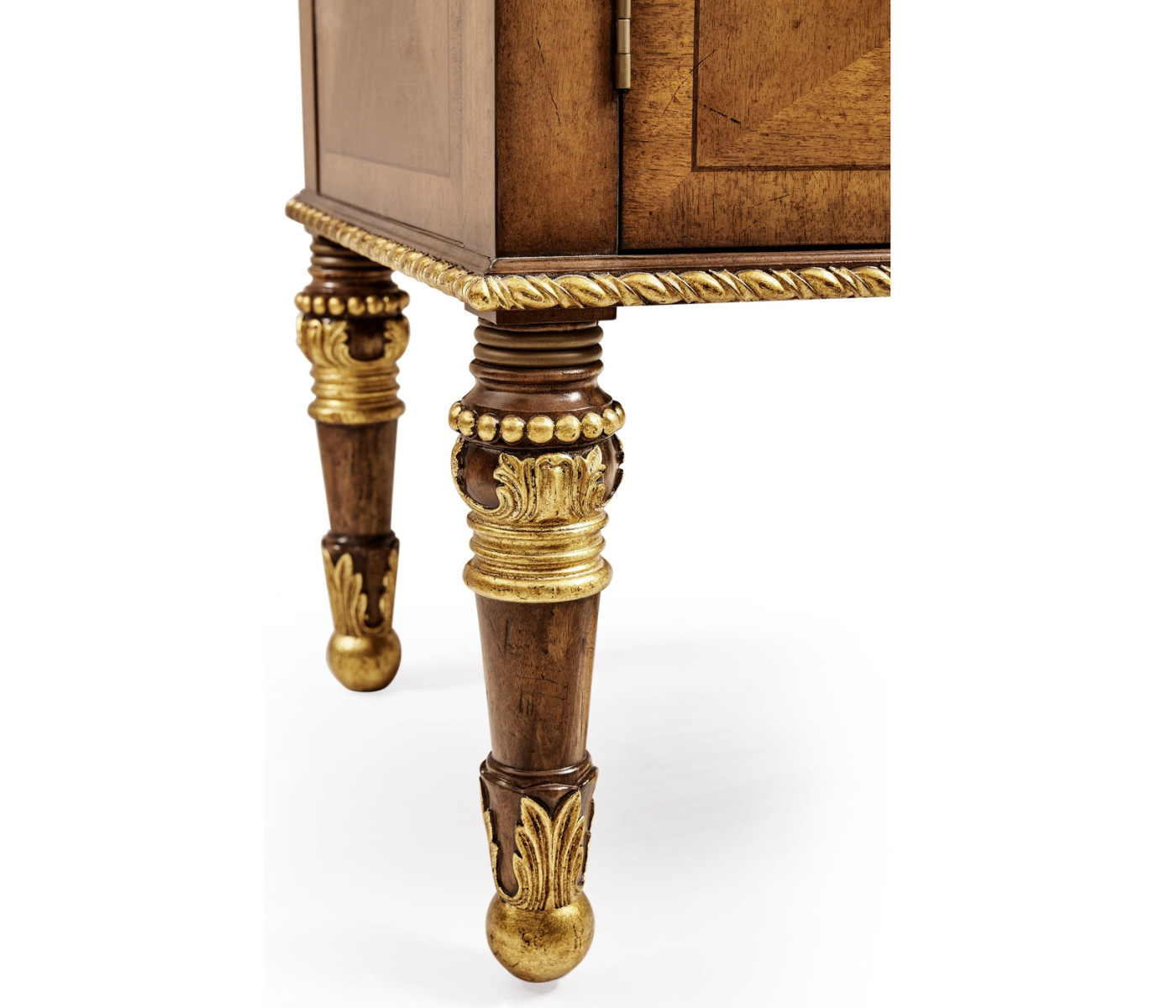 Narrow Satinwood Display Cabinet