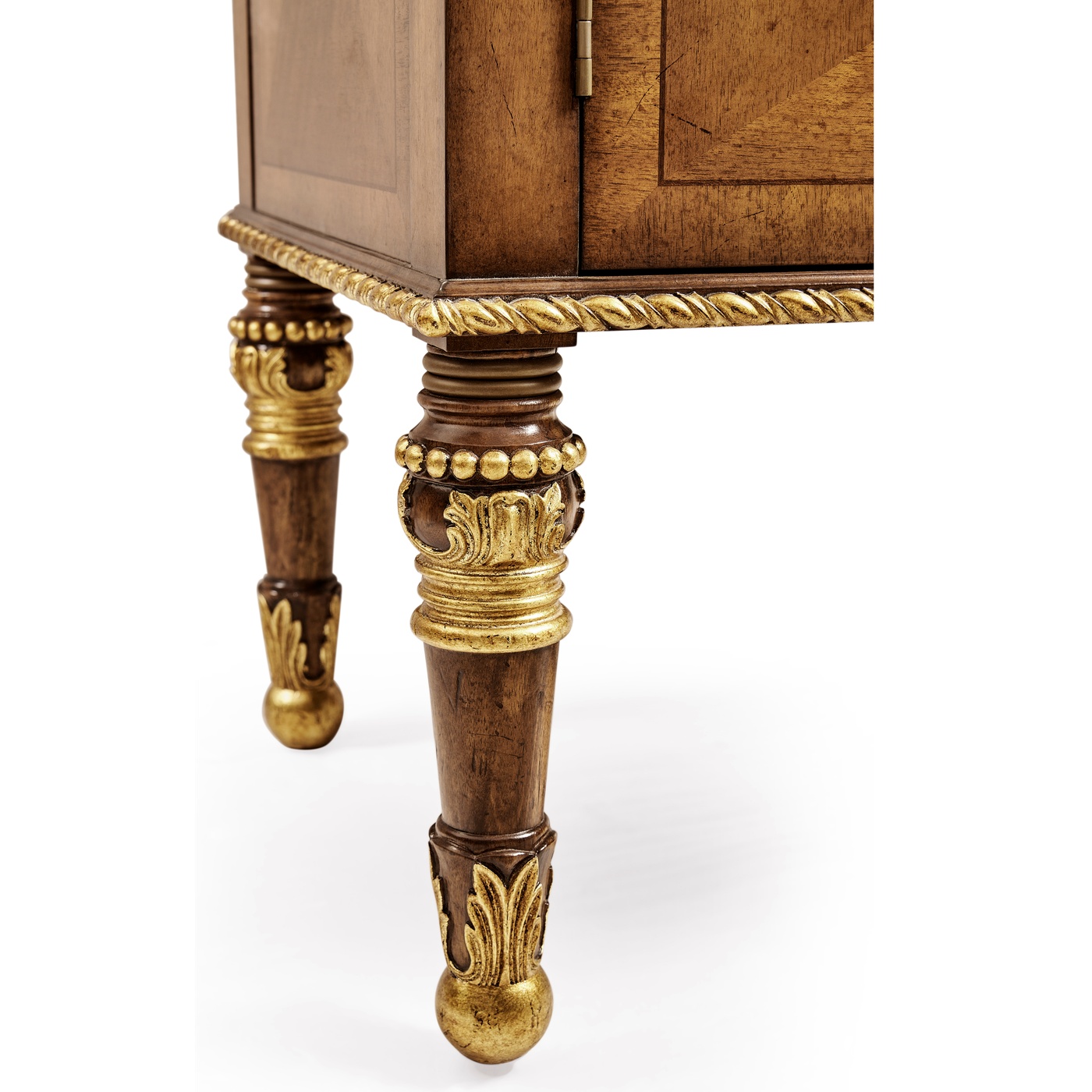 Narrow Satinwood Display Cabinet