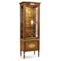 Narrow Satinwood Display Cabinet