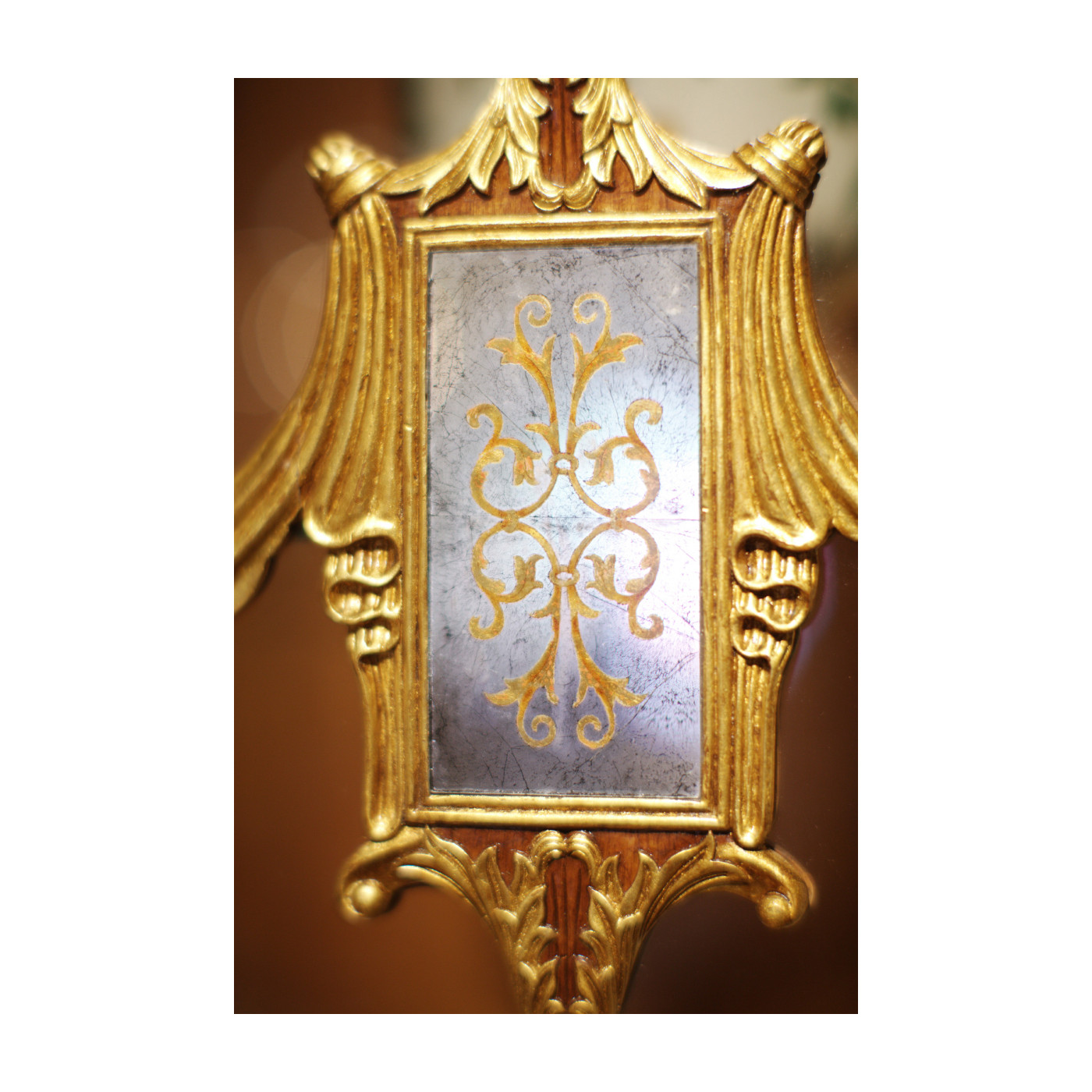 Narrow Satinwood Display Cabinet