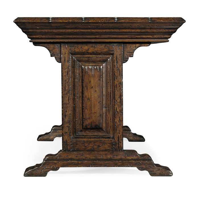 Small Elizabethan Dark Oak Desk