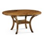 Figured Walnut Square to Circle Dining Table 42