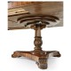 Crotch Walnut Triple Pedestal Dining Table 158