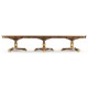 Triple Pedestal Dining Table (Gilded) 158
