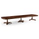 Mahogany Triple Pedestal Dining Table 158