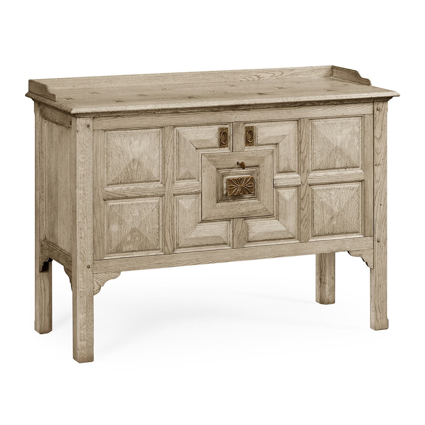Tudor Style Grey Oak Cabinet