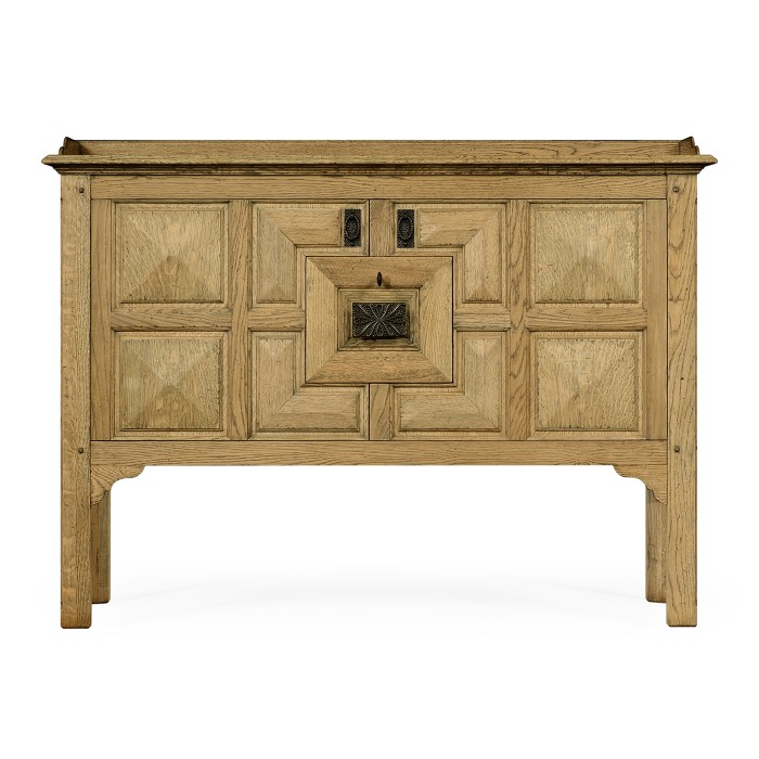 Tudor Style Natural Oak Cabinet