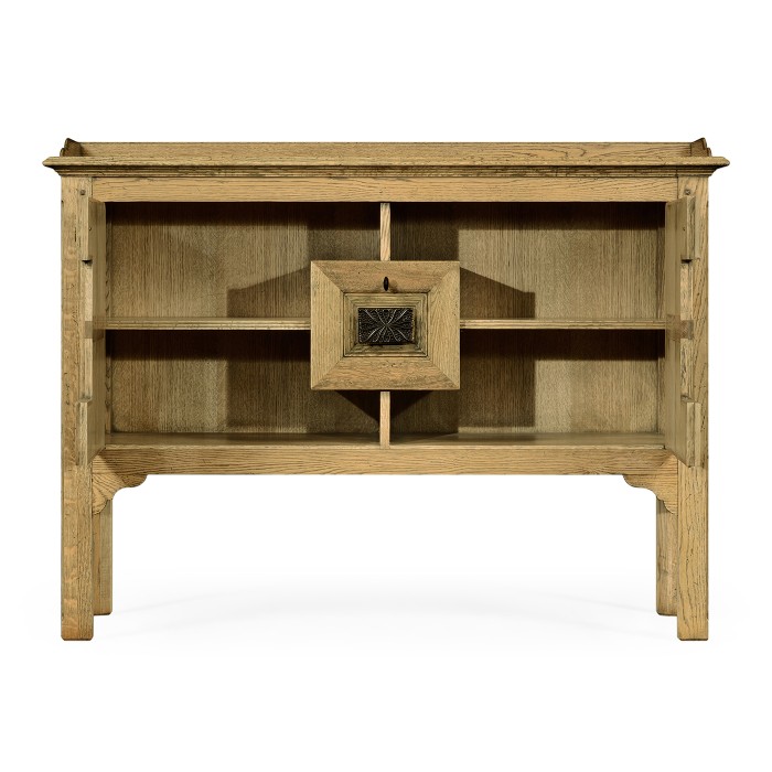 Tudor Style Natural Oak Cabinet