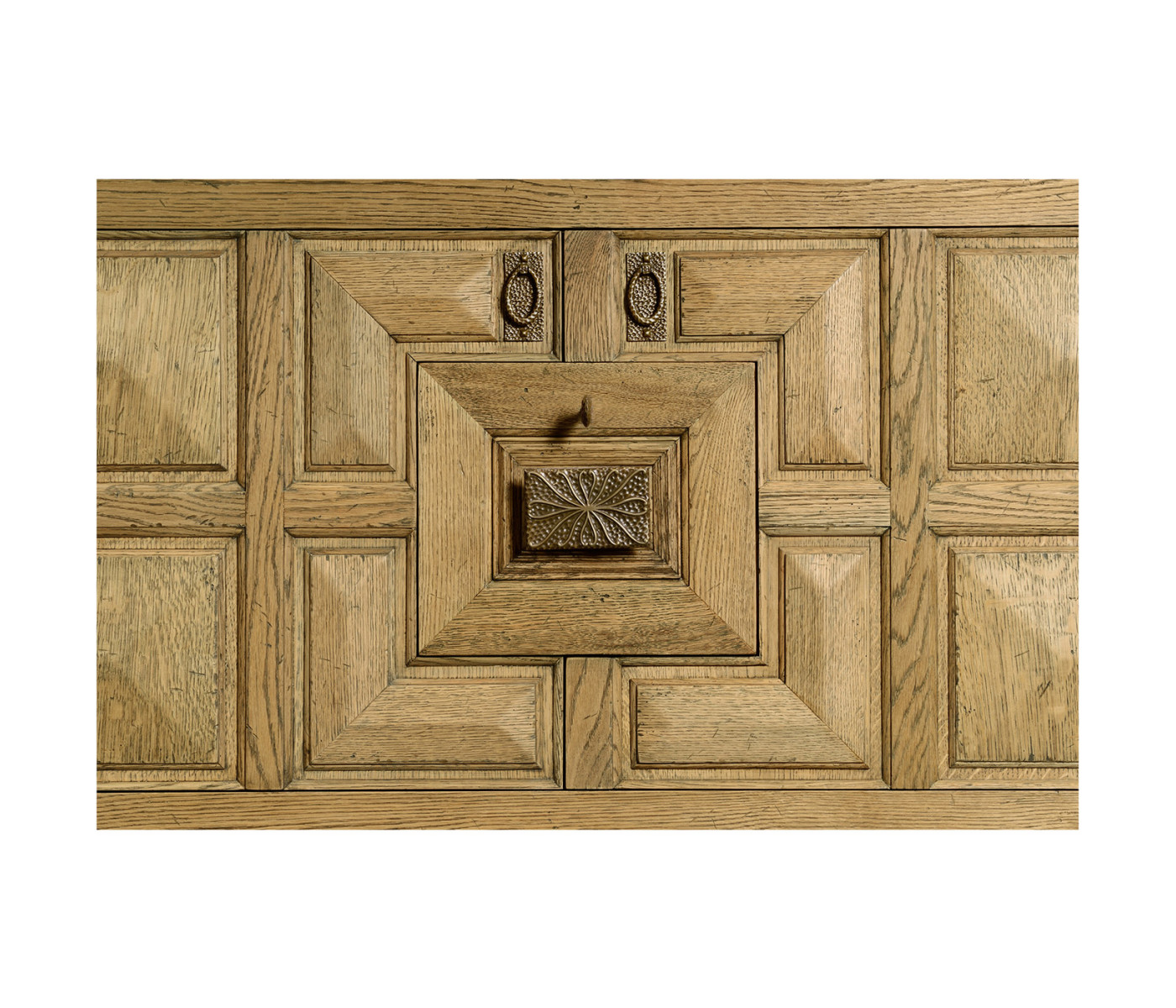 Tudor Style Natural Oak Cabinet