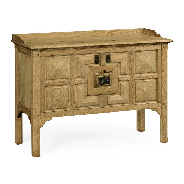 Tudor Style Natural Oak Cabinet