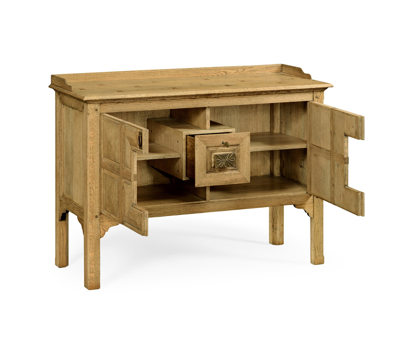 Tudor Style Natural Oak Cabinet