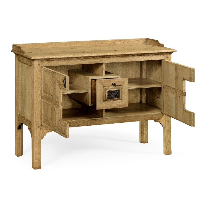 Tudor Style Natural Oak Cabinet