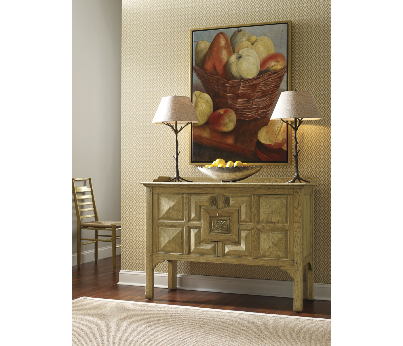 Tudor Style Dark Oak Cabinet