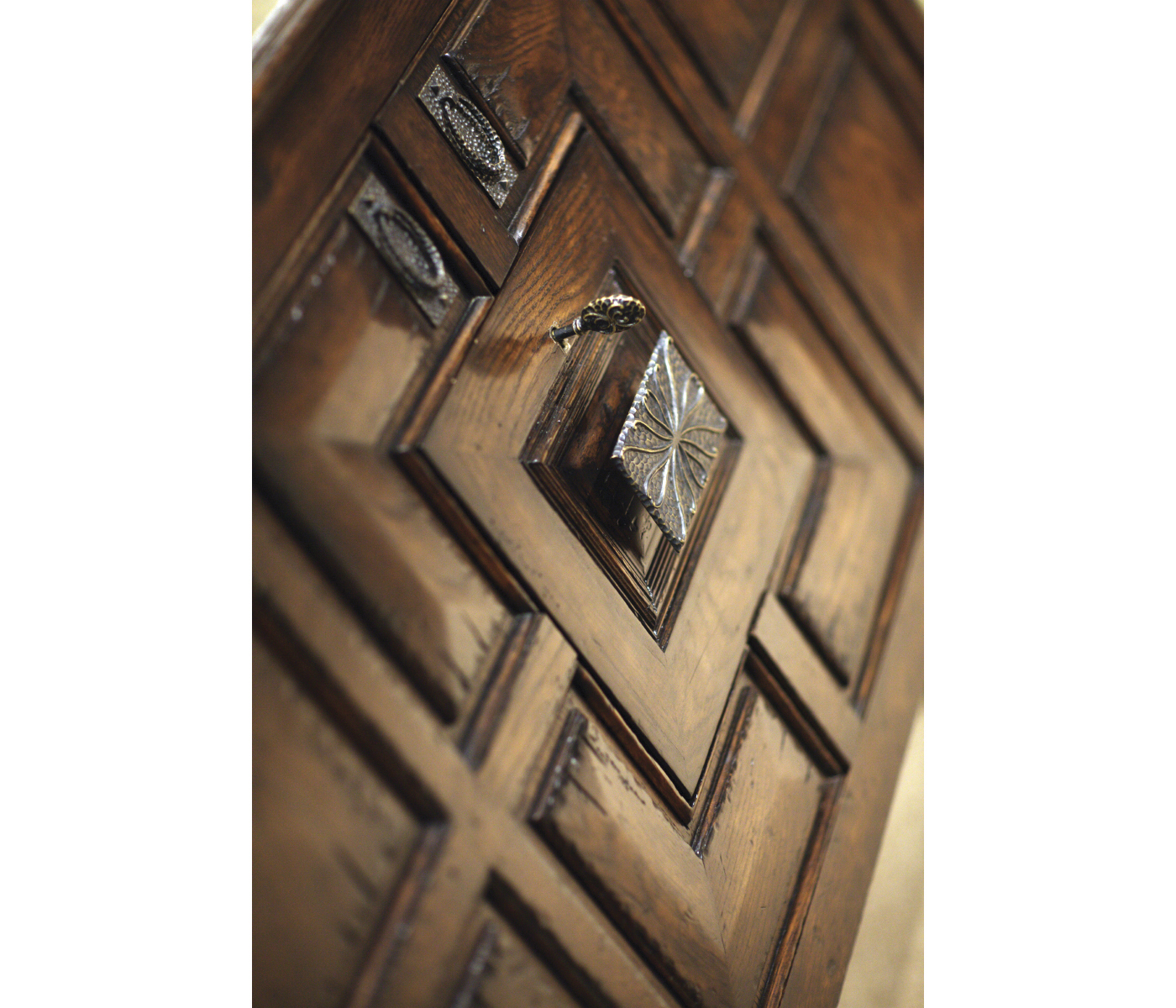 Tudor Style Dark Oak Cabinet