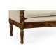 Regency Style Walnut Upholstered Settee