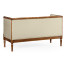 Regency Style Walnut Upholstered Settee