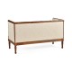 Regency Style Walnut Upholstered Settee