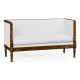Regency Style Walnut Upholstered Settee