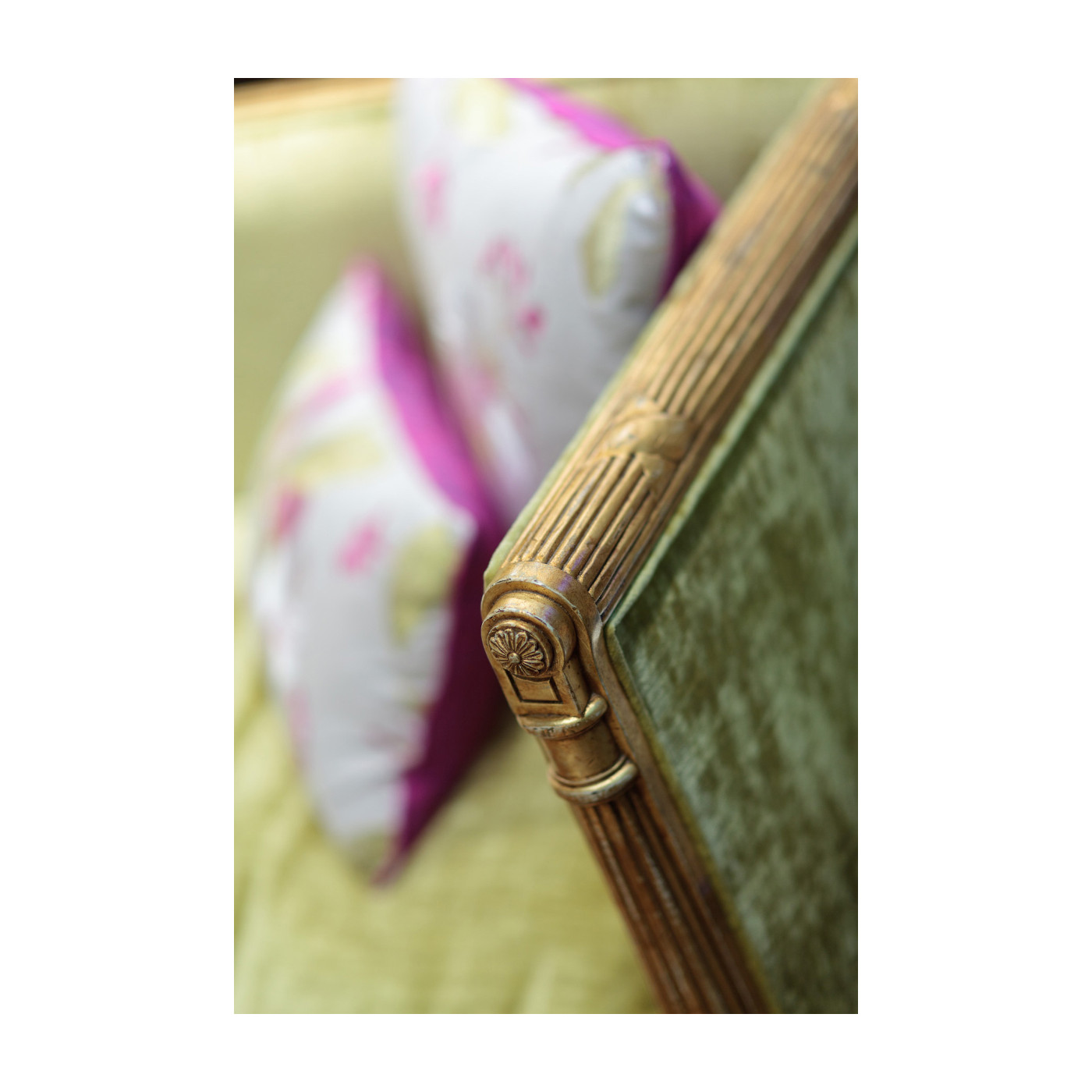 Regency Style Walnut Upholstered Settee