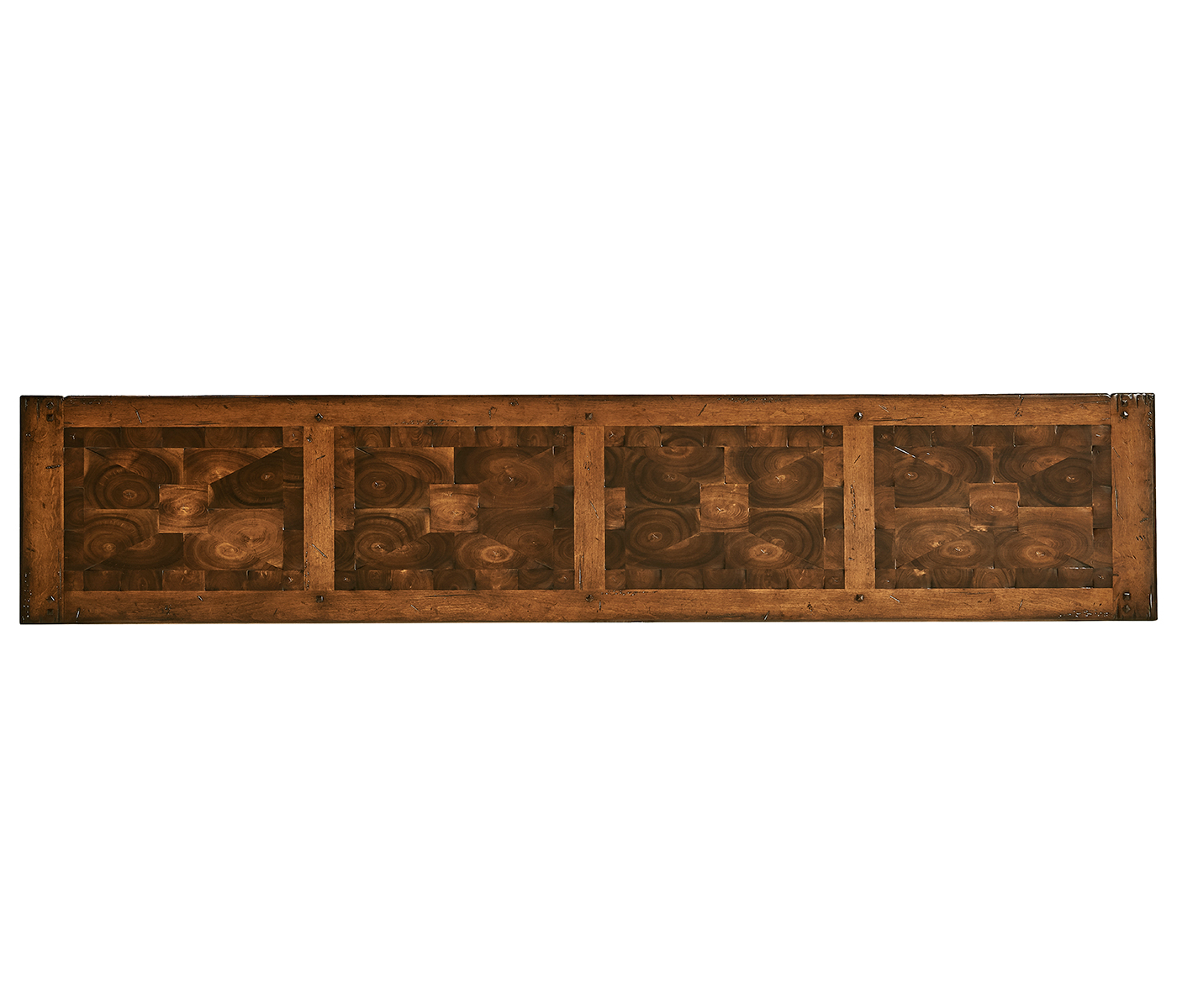 Walnut Oyster Double Open Bookcase