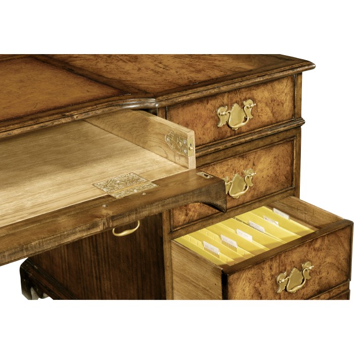 George I style pedestal desk