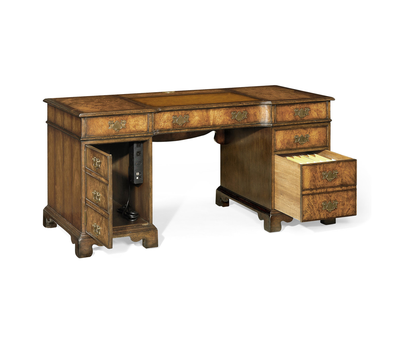 George I style pedestal desk