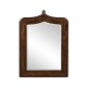 Gothic dark crotch walnut mirror