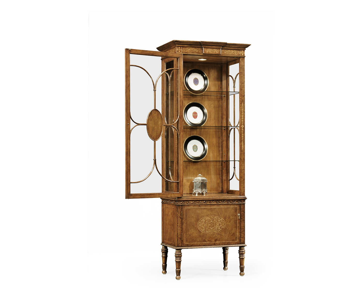 Narrow Seaweed Display Cabinet