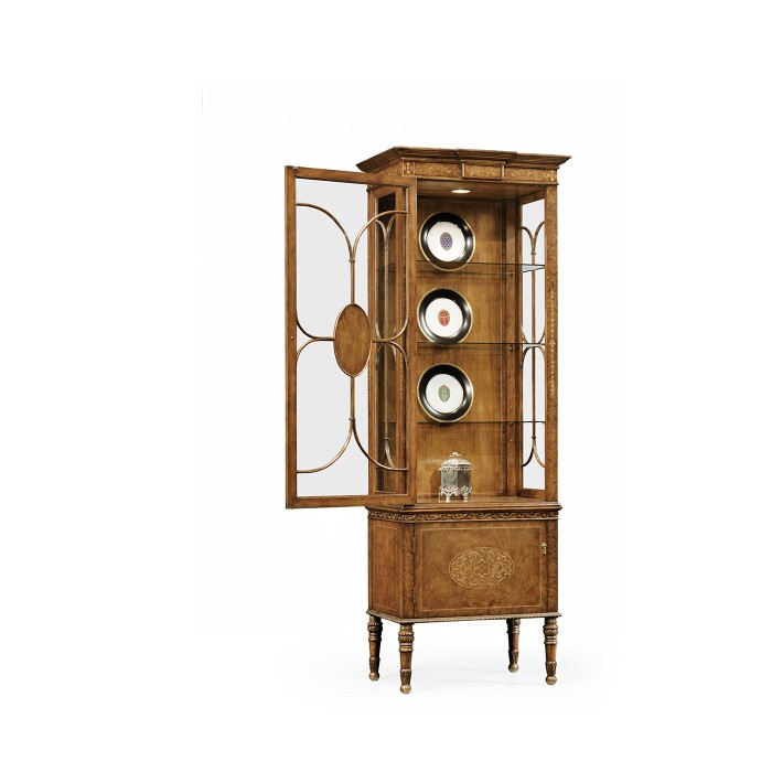 Narrow Seaweed Display Cabinet