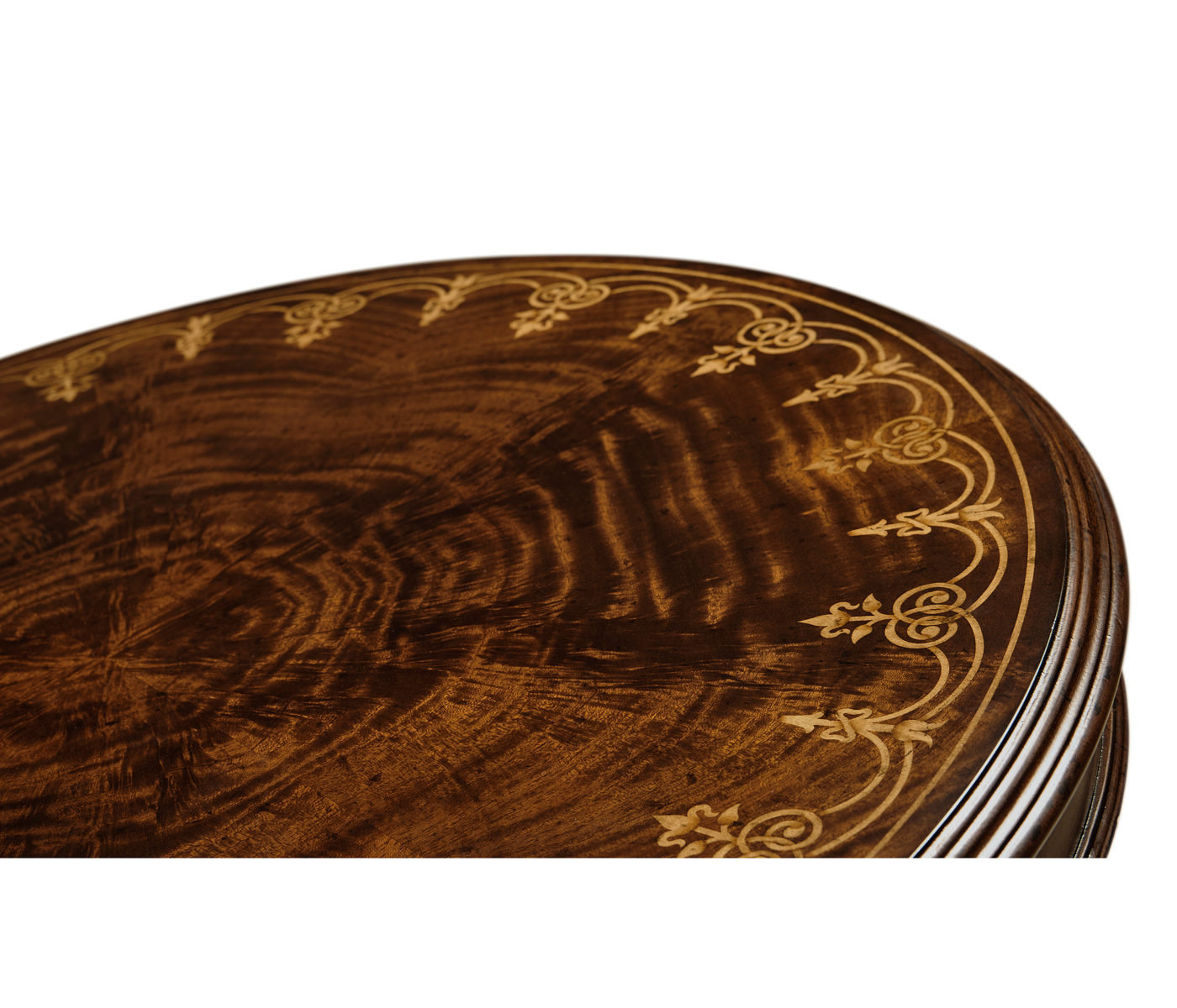 Mahogany & Brass Round Side Table