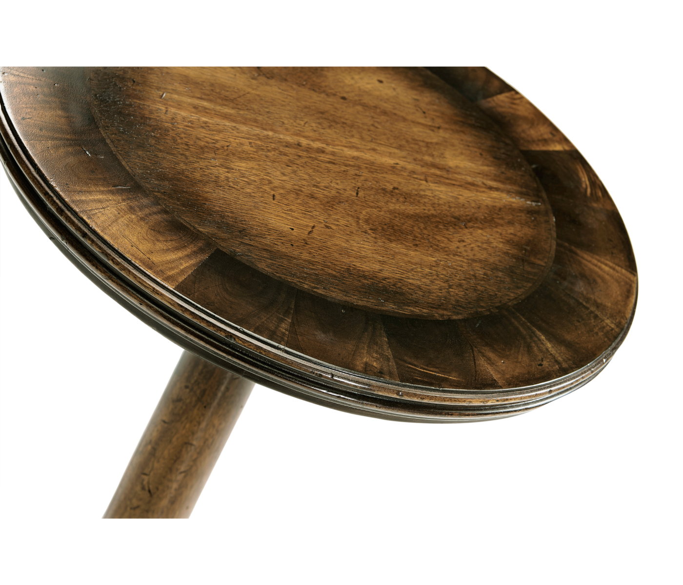 Small Golden Ale Round Lamp Table