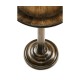 Small Golden Ale Round Lamp Table