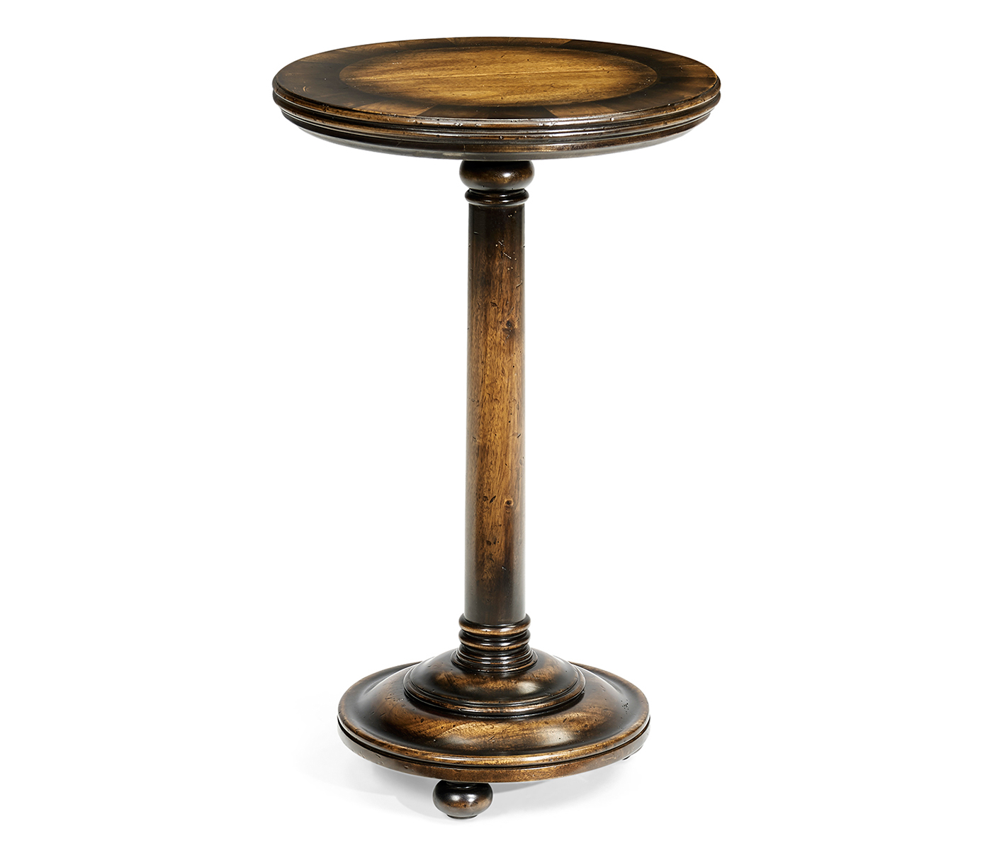Small Golden Ale Round Lamp Table