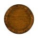 Large Walnut Oyster Round Lamp Table