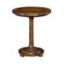Large Walnut Oyster Round Lamp Table