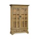 Gothic Natural Oak Display Cabinet
