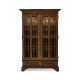 Gothic Dark Oak Display Cabinet