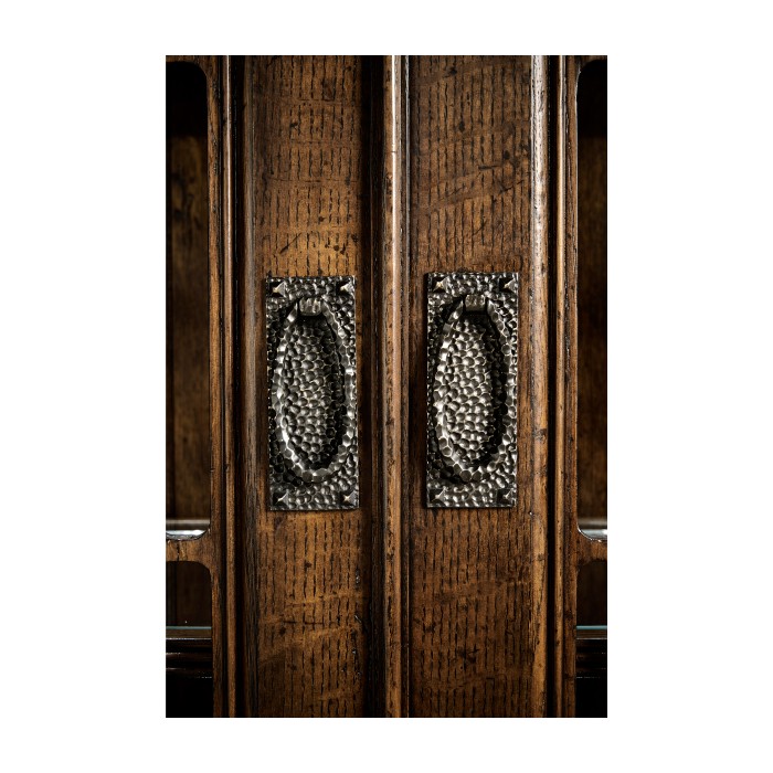 Gothic Dark Oak Display Cabinet