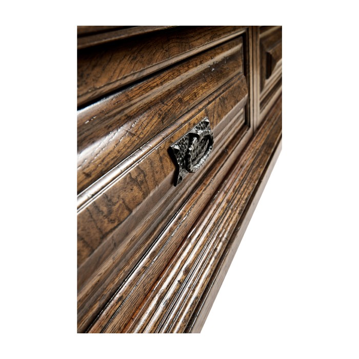 Gothic Dark Oak Display Cabinet