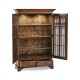 Gothic Dark Oak Display Cabinet
