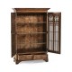Gothic Dark Oak Display Cabinet
