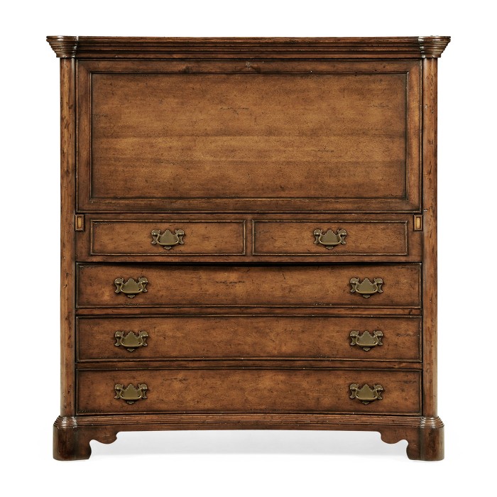 Walnut home office cabinet