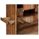 Walnut home office cabinet