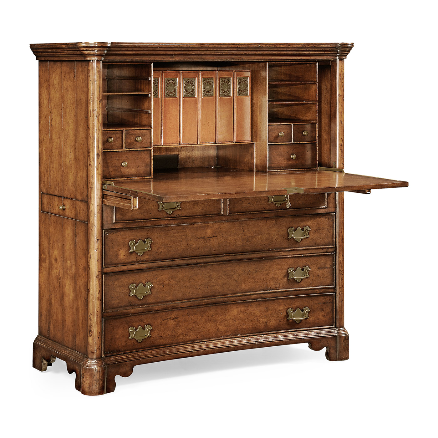 Walnut home office cabinet