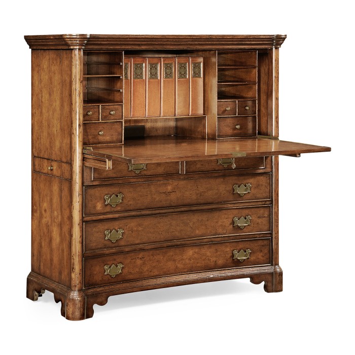 Walnut home office cabinet
