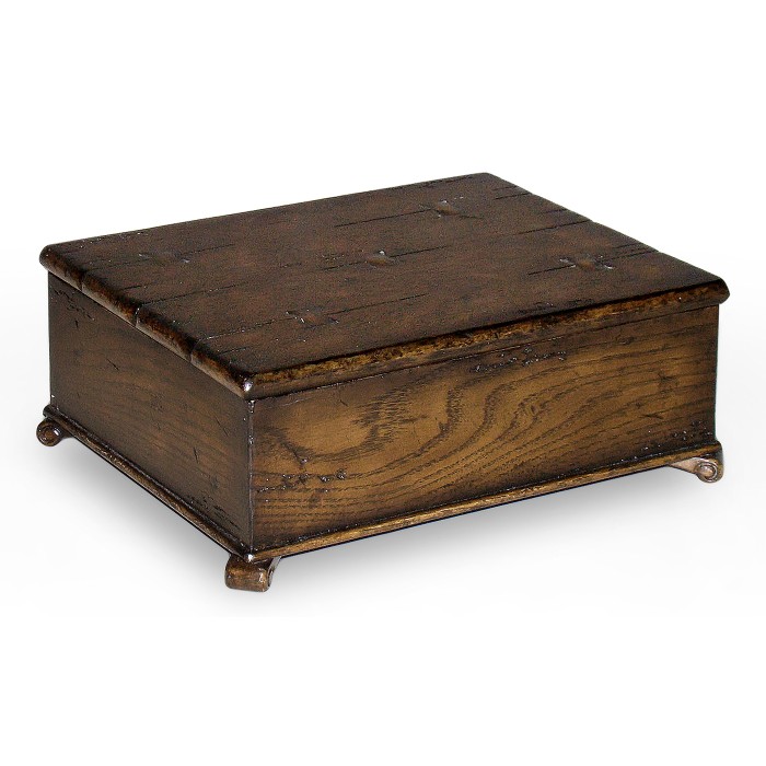 Dark Oak Placemats Box with Woven Effect